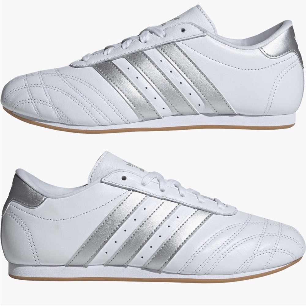 Adidas NWB White Silver Sneakers Taekwondo Lace Up, Women’s Size 7